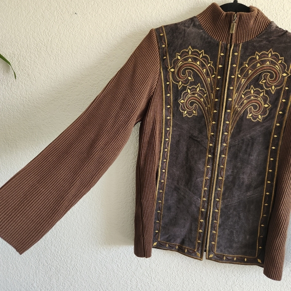 NWT BoB Mackie Zip Up Embroidered Jacket XS - Picture 7 of 7